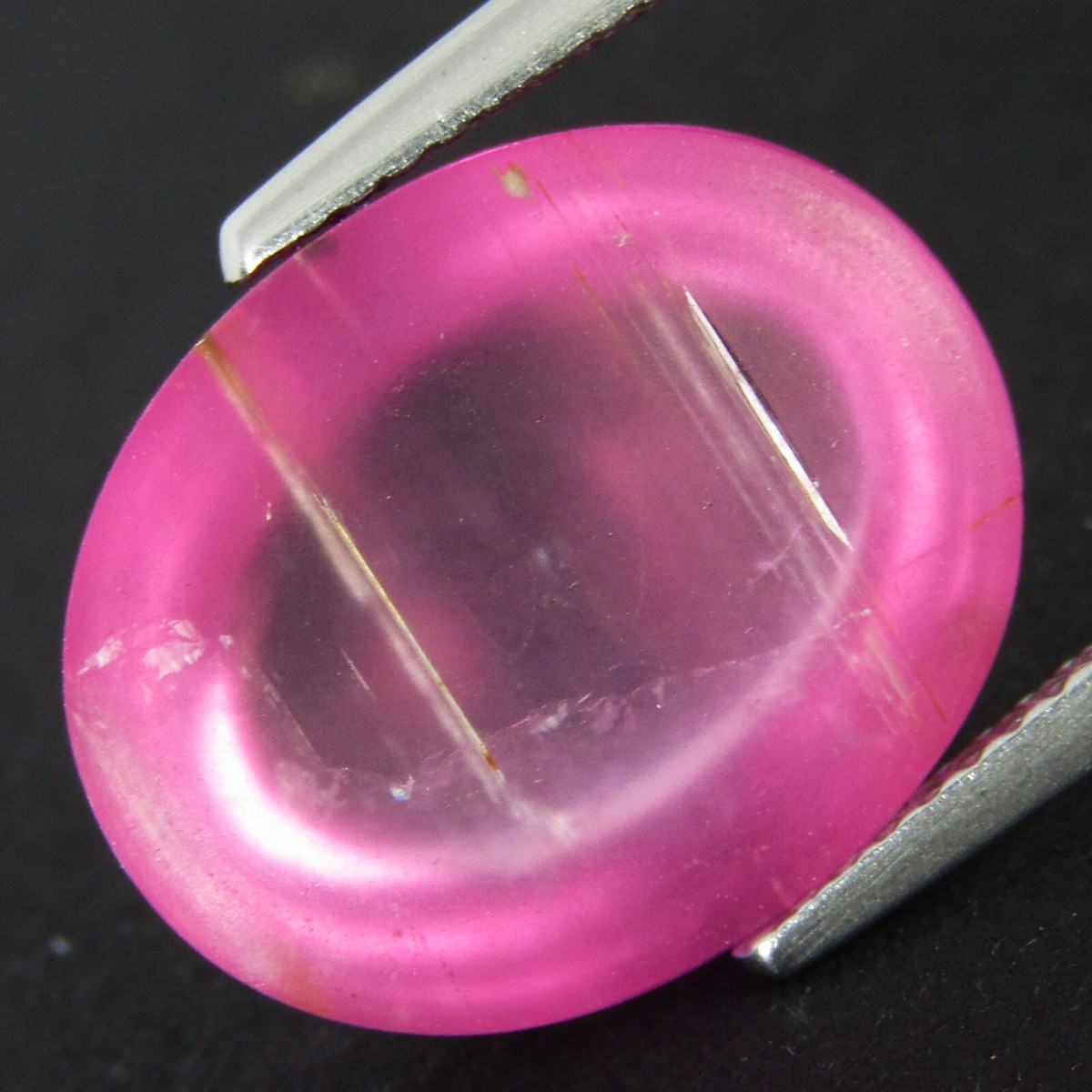 Tourmaline Rose (Rubellite) - Cabochon Ovale 13.86 Carats - Naturelle De Madagascar
