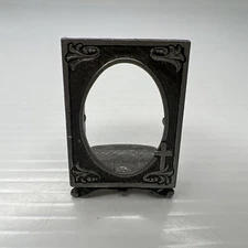 H7 MCJD 88 Solid Pewter Mini Picture Frame Crosses Retro