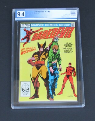 アメコミ　マーベル　Daredevil 196 1983 Wolverine Daredevil #196 PGX 9.4 Wolverine Dark Wind Marvel Comics