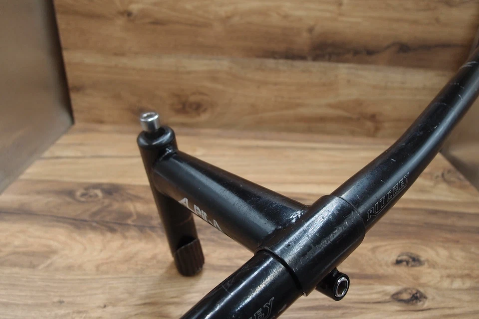 Ritchey by nL flat handlebar +Alpina by nL steel quill stem 25.4 mm 1990 - Image 3 of 4