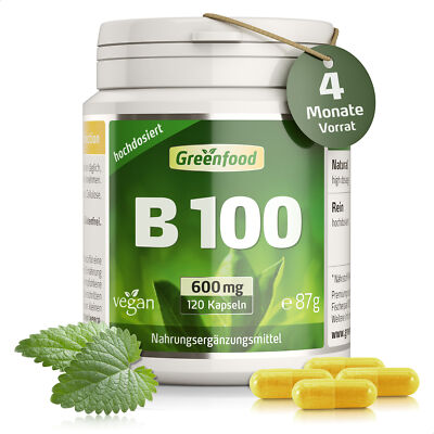B-Komplex 100, extra hochdosiert, 120 Kapseln   vegan
