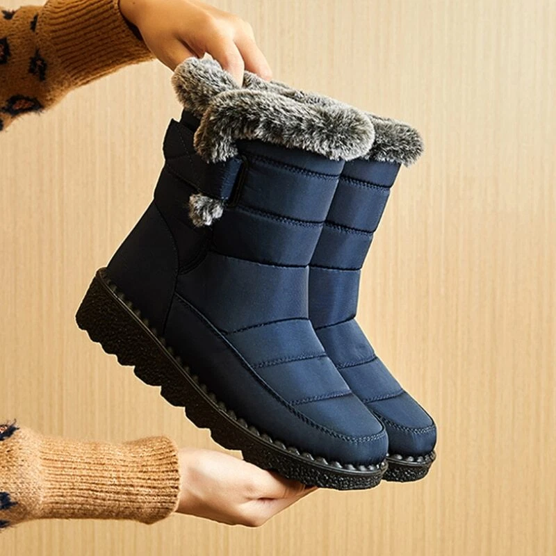 Botas De Para Mujer Botines De Con Felpa Impermeables | eBay