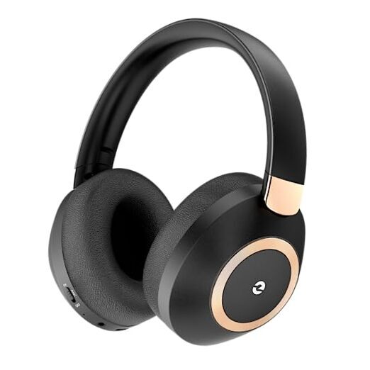 Active Noise Cancelling Headphones, 100H Playtime Headphones Wireless Black-image