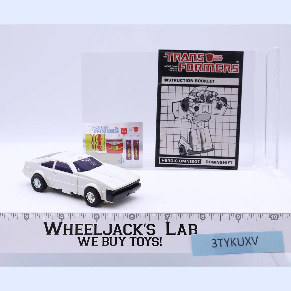 Downshift NEW IN MAIL AWAY BAG Complete & Unused Stickers G1 Transformers - Image 2 of 4