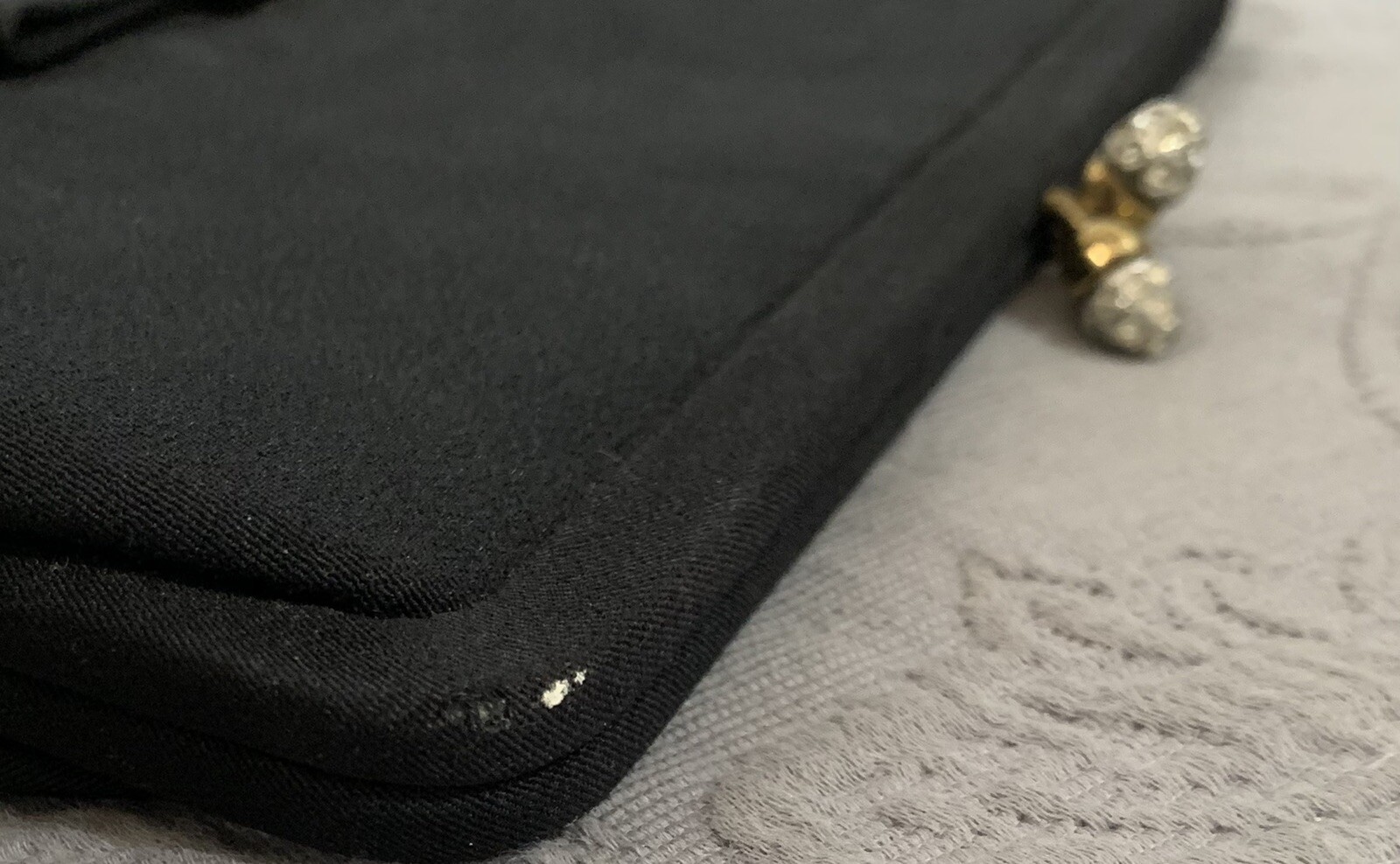 👜 Black Clutch With Bow Studded Closure Evening Handbag Small Clutch 🎁 image 8
