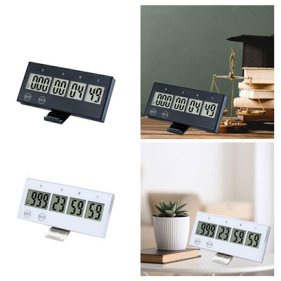 LED-Display Dual Kitchen Timer Ei Kochen Backen Fitness Gym Gleichzeitige Timing