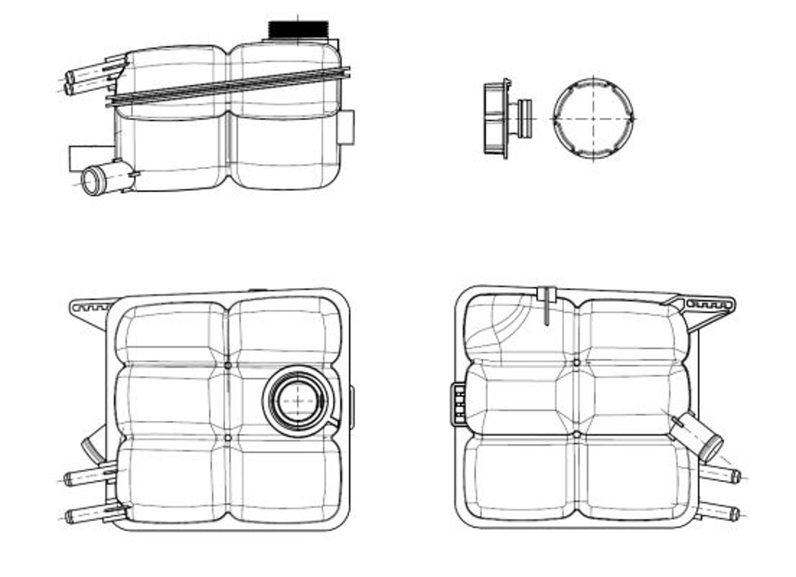 Bocal liquide refroidissement Ford Focus 1.6 2004 réservoir expansion essence diesel