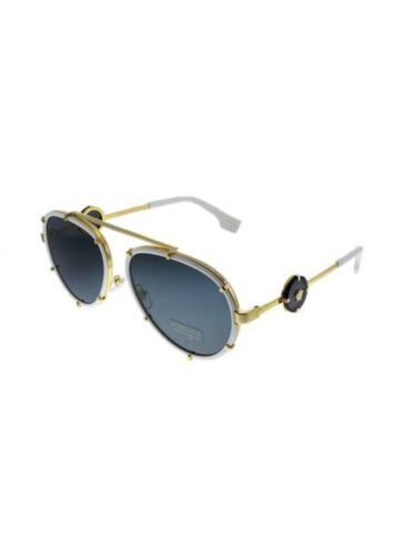 Versace aviator metal sunglasses with grey lens for women - size 61mm - Afbeelding 1 van 4