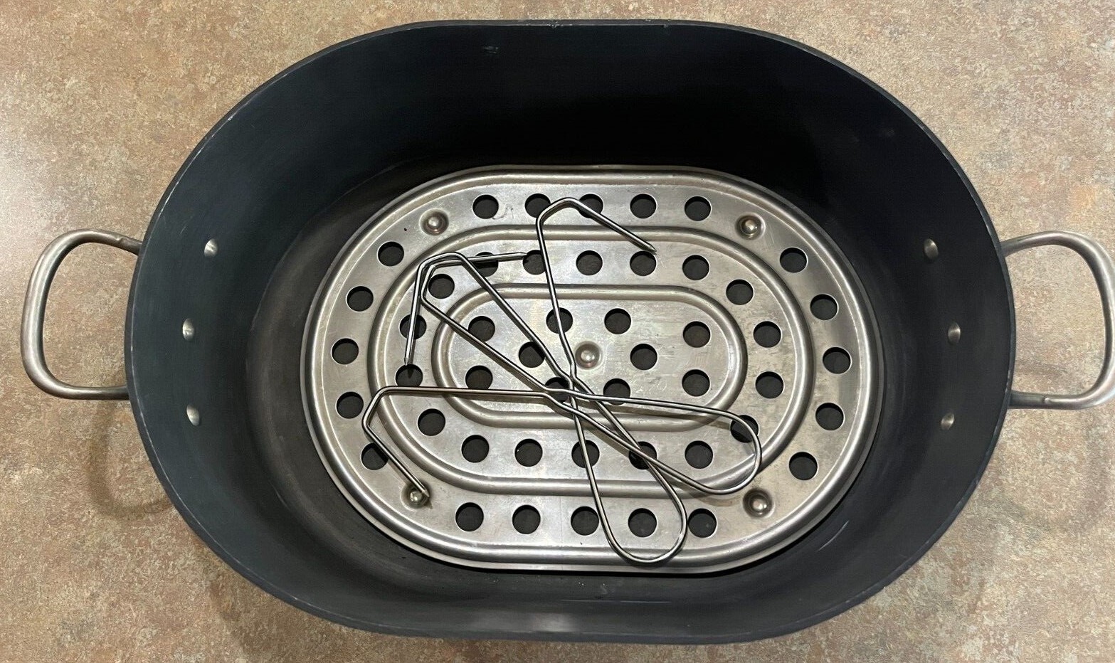 Vintage MAGNALITE GHC 15.5" Anodized Aluminum Roasting Pan Dutch Oven