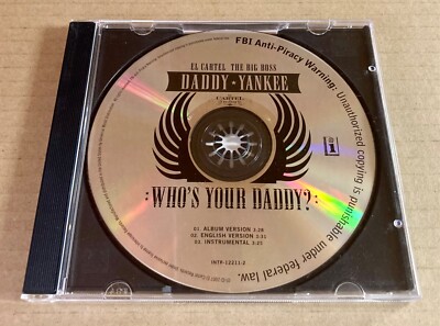 NM) Promo CD Single Daddy Yankee Who's Your Daddy? 3 Versions 2007