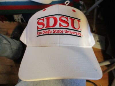 NWT Older SAN DIEGO STATE AZTECS Multi Color Split Bars Snapback Hat The Game