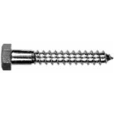 Hillman 1/4 in. x 2 in. L Hex Zinc-Plated Steel Lag Screw 100 pk