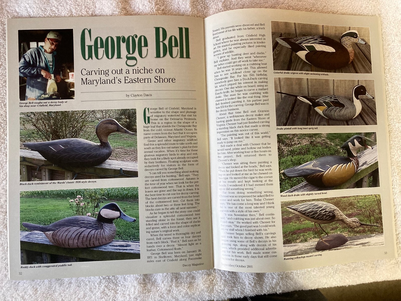 DECOY MAGAZINE September /October 2001 Harris Wild Duck Decoys eBay