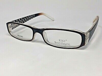 KIKI BOUTIQUE Eyeglasses Frame Japan KIKI2026 52-17-135 Dark Brown Crystal  SA39 | eBay