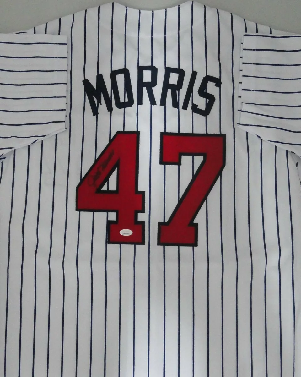 Twins JACK MORRIS Signed Custom Replica Minnesota Pinstripe Jersey AUTO -  JSA