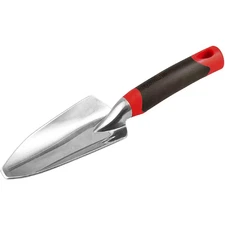 5 In. Polypropylene Handle DIG Aluminum Ergonomic Garden Hand Trowel in Red