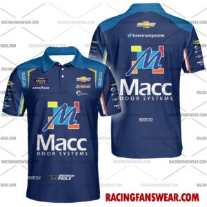 Brennan Poole Nascar Racing 2024 Alpha Prime Racing MACC Hawaiian Shirt- Polo Sh