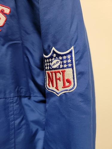 Vintage New York Giants STARTER Jacket NFL Football Coat Mens Size Large - Picture 3 of 24