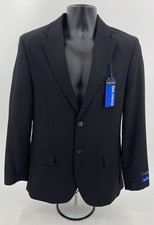 Nautica  Gaff  Black Solid Soft Woven Sport Coat Men's 36R Modern Fit NWT New