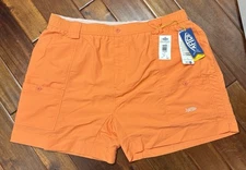 Aftco M01 Original Fishing Shorts Men's Size 44 Orange NWT Nylon 6” Inseam