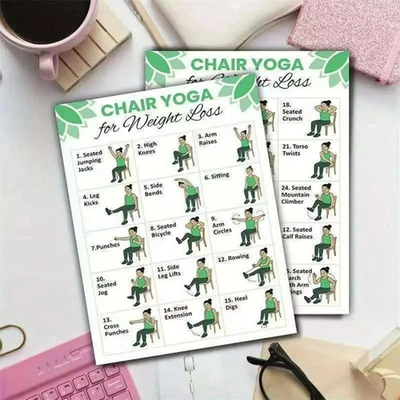#ad 2 Pcs Chair Yoga For Seniors: Simple Exercises For A Rapid Weight Loss Fitness $3.79