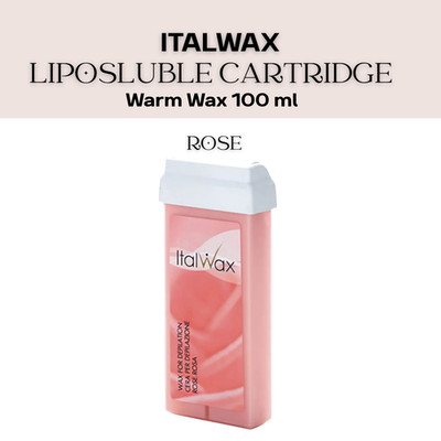 Italwax Liposluble Cartridge Warm Wax Rose 100 ml 1,3 oder 6er Pack