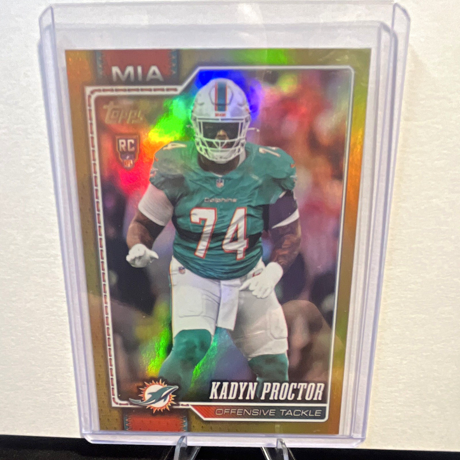 Topps 2023 Bowman U Alabama Crimson Tide Kadyn Proctor #44 Gold Foil RC /50