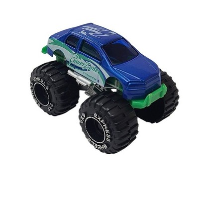 Express Wheels Power Zone Monster Truck Blue Green Greenbrier Toy 4x4