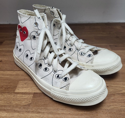 Converse Größe 8,5 UK Comme Des Garcons X Play Chuck Taylor All Star High Top