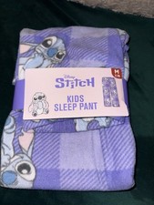 New Lilo And Stitch Disney Pajama Pants Medium Purple Kids