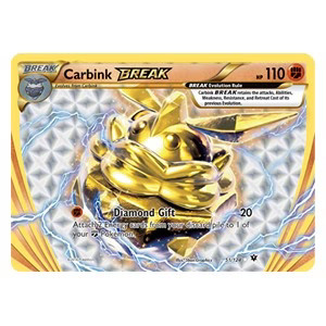 Pokémon Carbink BREAK FCO-51 Holo Rare Englisch Good