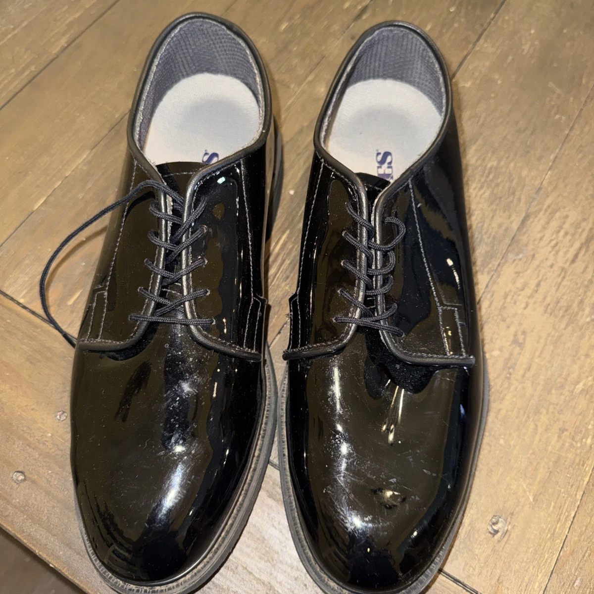Brayden Boland Mens Navy Eel Skin Shiny Oxford Special Occasion Shoes Sz 10 NEW Men main image 2