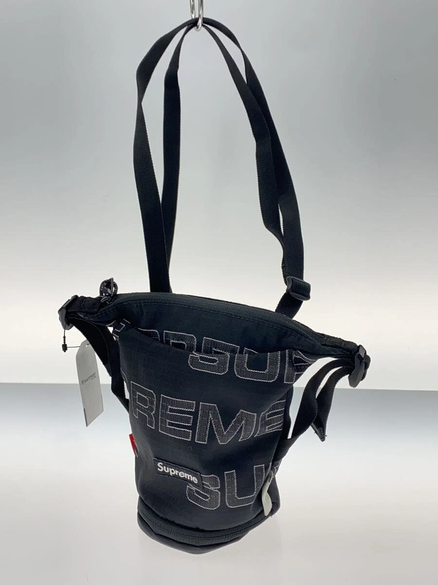 Sac à bandoulière Supreme/nylon/noir/motif intégral/pochette de cou 21Aw