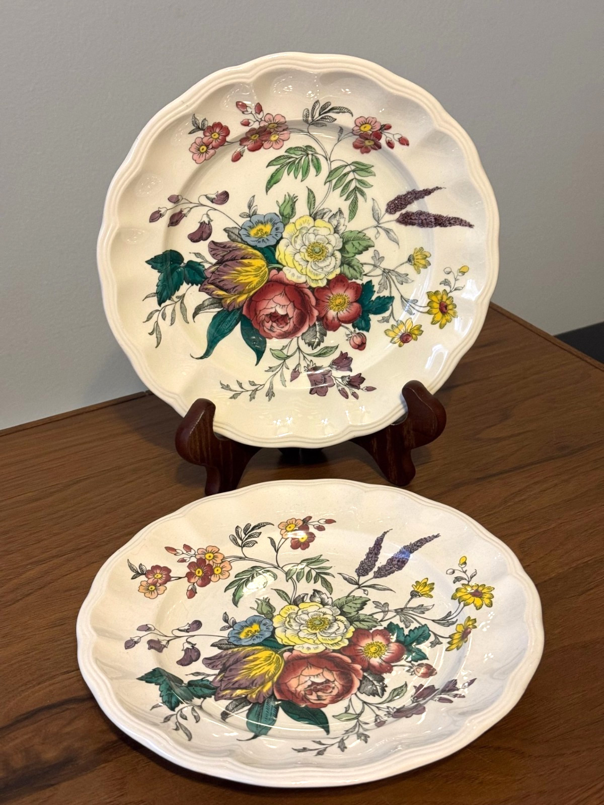 SPODE England (2) 7.7 5"~Fine China~Gainsborough SALAD/LUNCHEON PLATES ~S245~XPO