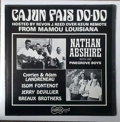 VARIOUS: cajun fais do-do 1967 LP Album ARHOOLIE 12'' LP Album, Vinyl Is EX+ Con