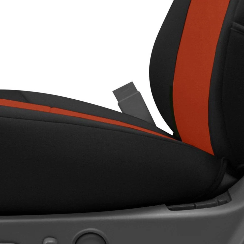 For Toyota 4Runner 03-09 Seat Cover CR-Grade Neoprene 2nd Row Black & Inferno Foto 3 de 4