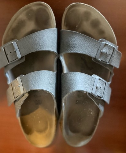 Birkenstock Arizona Desert Soil Gray Birko-Flor Regular Width Size 45 12 Mens