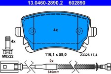 Bremsbelagsatz Scheibenbremse ATE 13.0460-2890.2 für VW PHAETON 3D8 3D1 3D3 3D6