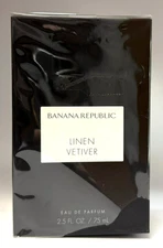 Linen Vetiver by Banana Republic 2.5oz EDP Spray Unisex Box Slightly Damaged