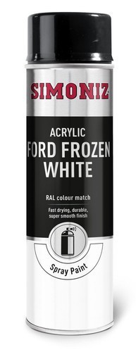 SIMP23D Spray Paint 500ml x6 Fits Ford Frozen White RAL Colour Match By Simoniz - Image 3