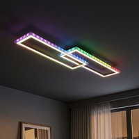 Deckenlampe Deckenleuchte Led Dimmbar Tageslicht Rgb Regenbogeneffekt Timer