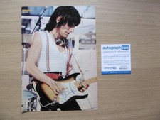 Ron Wood "Rolling Stones" autograph signed A4 magazine image ACOA