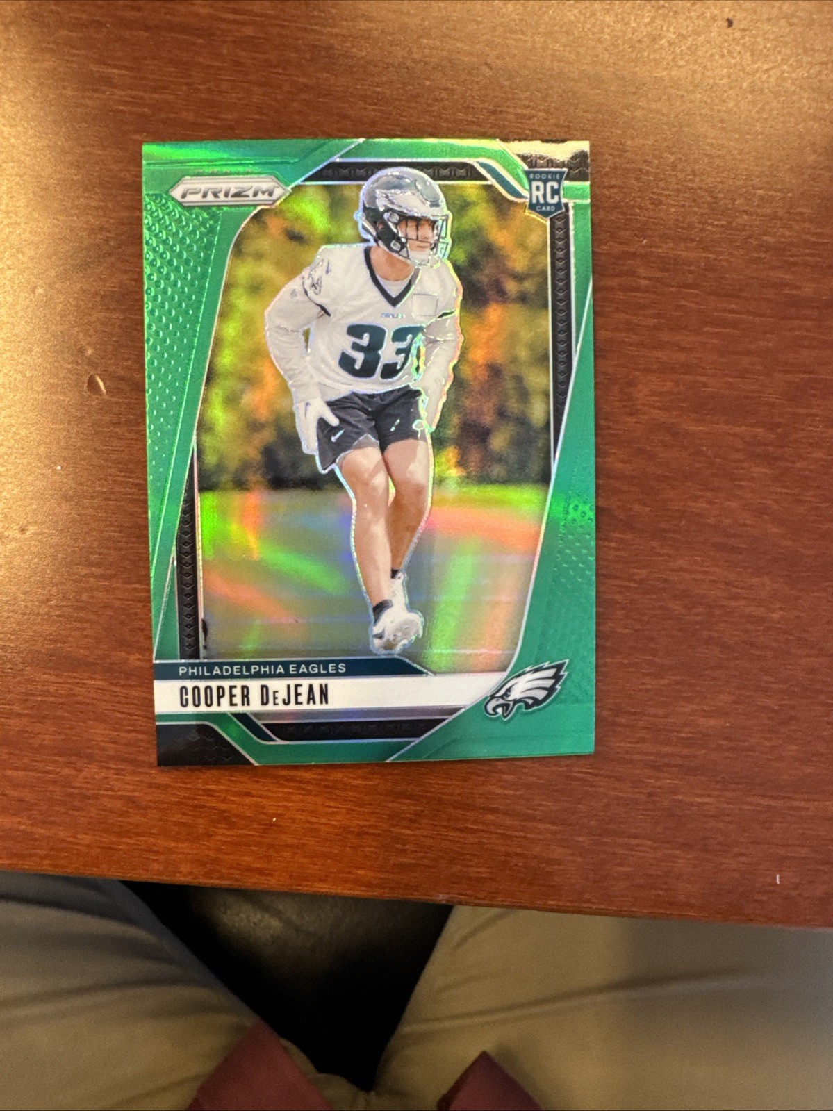 2024 Panini Prizm - Rookies Cooper DeJean #321 Green Wave Prizm (RC)