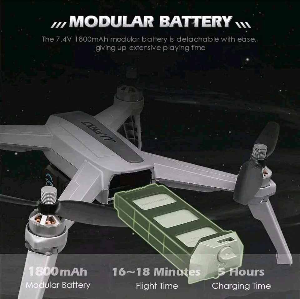 JJPRO X5 EPIK 5G BRUSHLESS, 1080p HD Camera, GPS, 2 BATTERIES - Bild 4 von 4