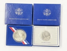 1986 Statue of Liberty 1/2 Dollar & $1 Uncirculated Proof Commemorative Coins