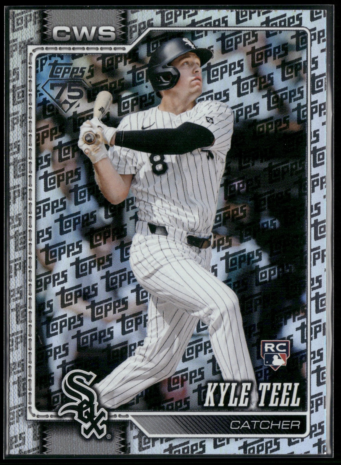 2026 Topps #201 Kyle Teel Topps Foil Pattern
