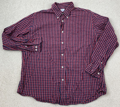 Brooks Brothers Regent Button Up Shirt Men's Size XL Multicolor Gingham Cotton