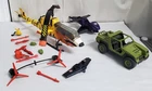 Y-37 VINTAGE 80/90'S COLLECTION OF INCOMPLETE G.I. JOE VEHICLES-DESERT FOX JEEP+
