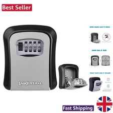 Durable Wall Mounted Key Safe with 4-Digit Lock - Perfect for Home and Business