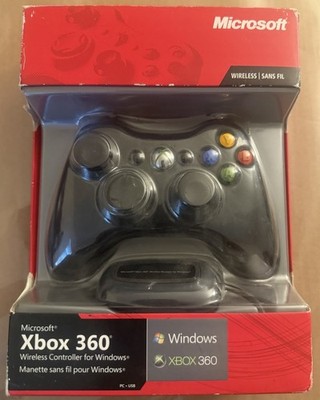 Microsoft Xbox 360 Wireless Controller for Windows/Xbox 360/PC Black 1DAY SHIP!